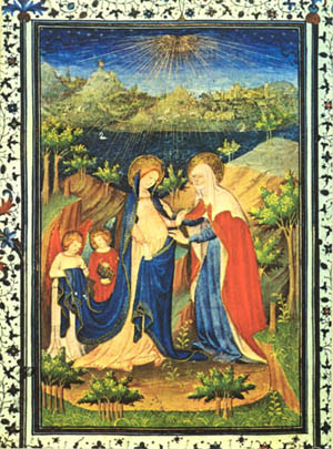 The Visitation from the Book of Hours of the Duke of Berry